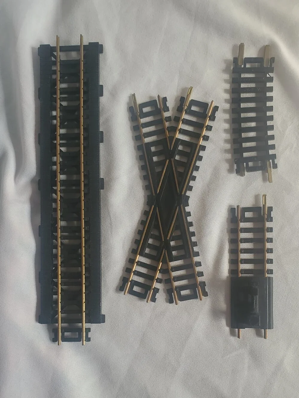 Atlas & Garnet Vtg Model HO Train Track Sections 30Deg Crossing Straight Curved